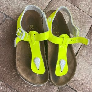 Neon Yellow Birkenstock kids